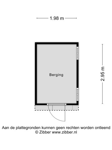Plattegrond niet in brochure