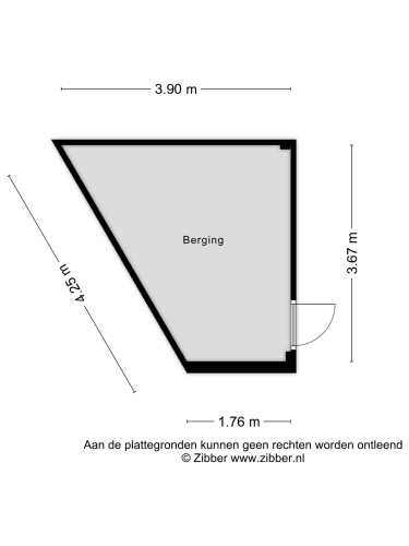 Plattegrond niet in brochure
