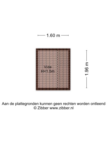 Plattegrond niet in brochure