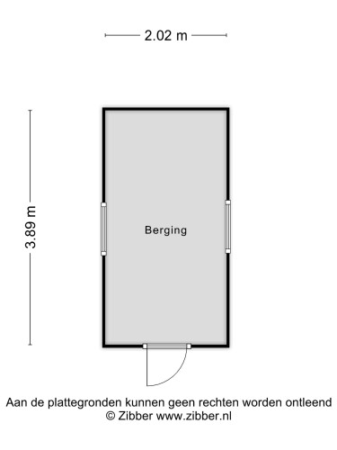 Plattegrond niet in brochure