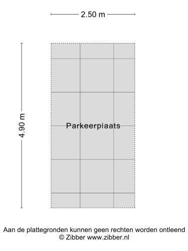 Plattegrond niet in brochure