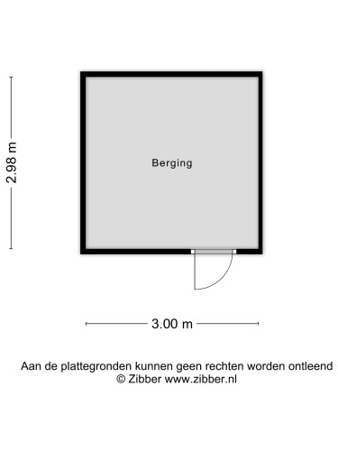 Plattegrond niet in brochure