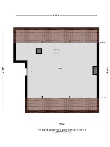 Plattegrond niet in brochure