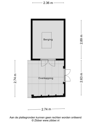 Plattegrond niet in brochure