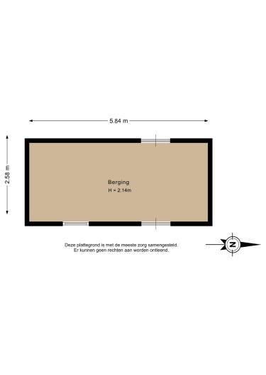 Plattegrond niet in brochure