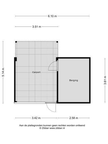 Plattegrond niet in brochure