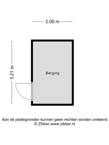 Plattegrond niet in brochure
