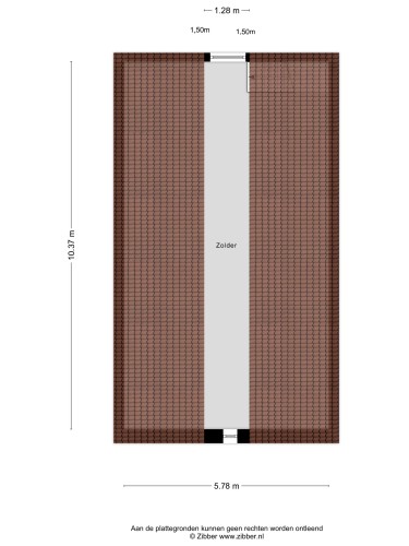 Plattegrond niet in brochure