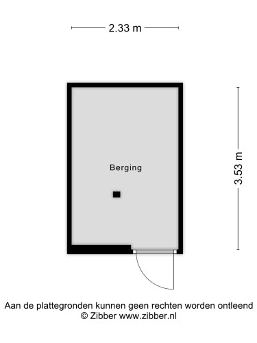 Plattegrond niet in brochure