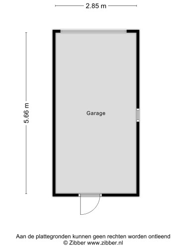 Plattegrond niet in brochure