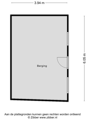 Plattegrond niet in brochure