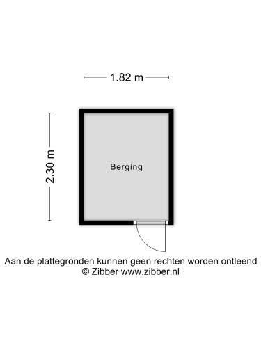 Plattegrond niet in brochure